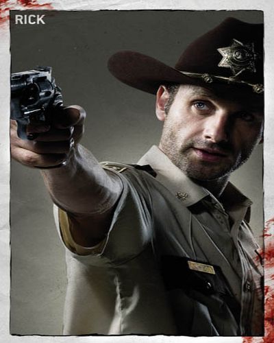 Andrew Lincoln plays Deputy Rick Grimes, our hero.